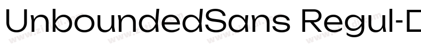 UnboundedSans Regul字体转换